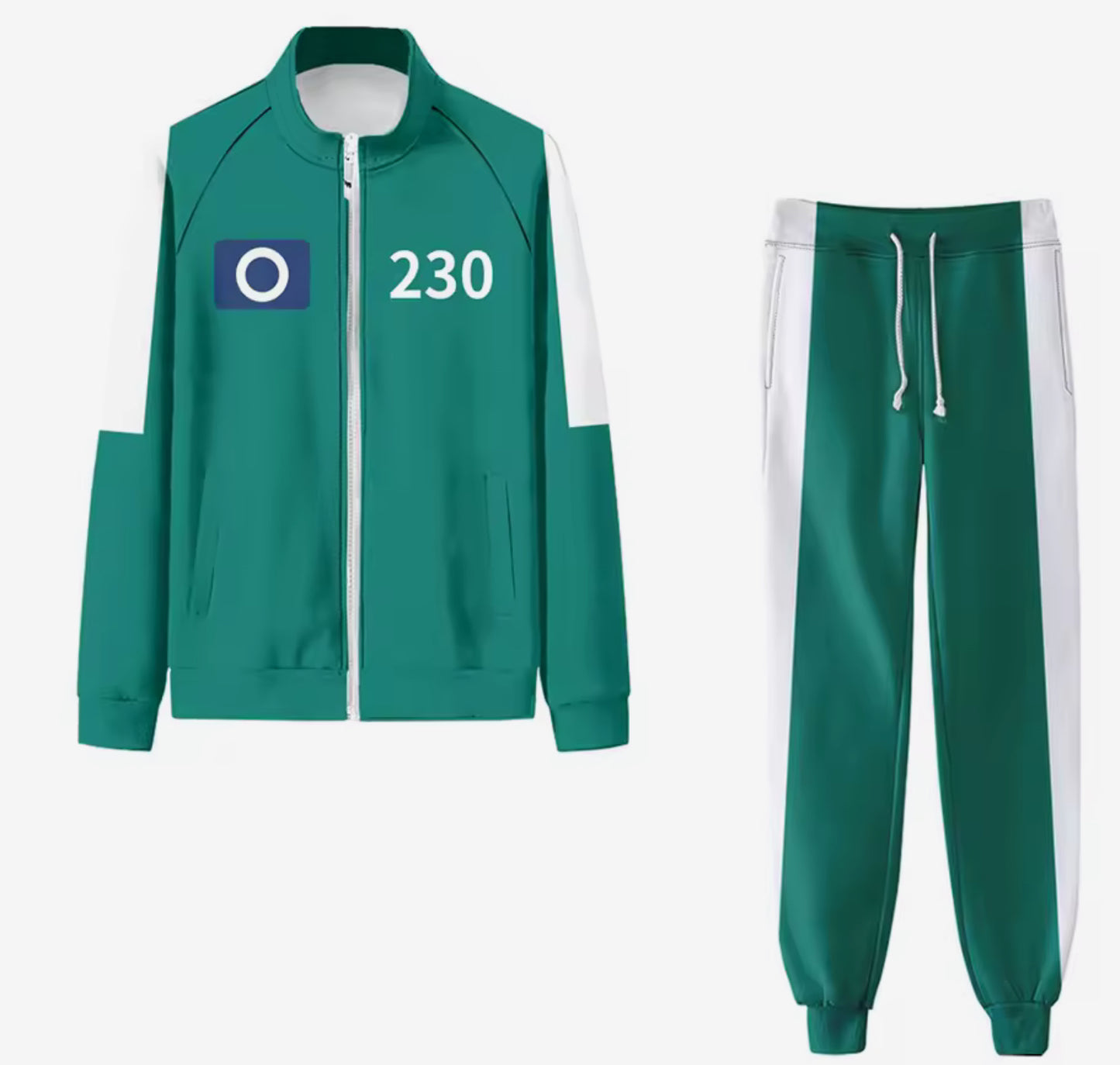 230 Squid Game Cosplay Kostüm – Spieler Trainingsanzug für Erwachsene (Jacke + Hose)